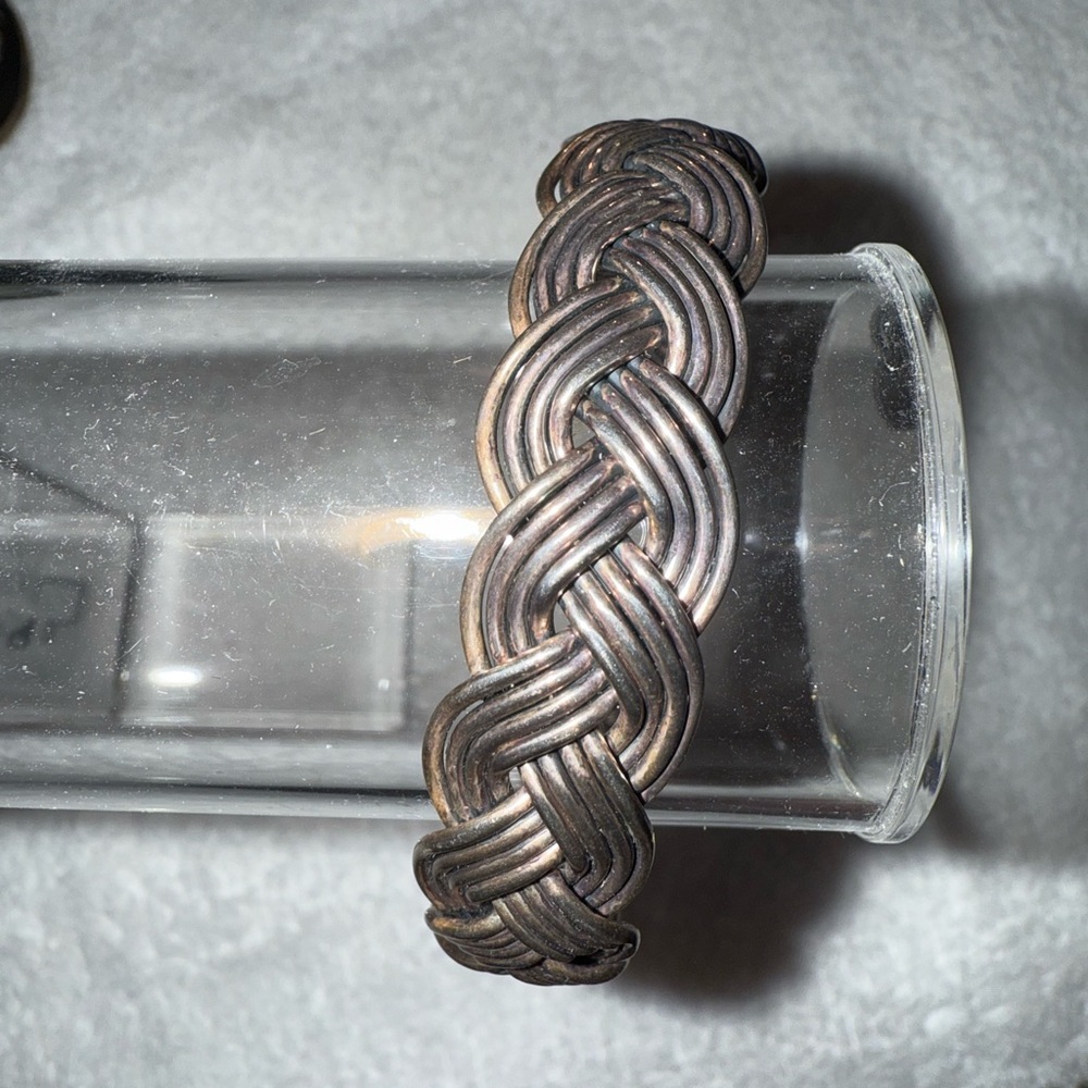 Intricate Woven copper Bracelet